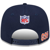 Men's Chicago Bears New Era 2024 Sideline Navy Secondary 9SEVENTY Adjustable Hat