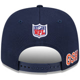 Men's New Era Navy Chicago Bears 2024 Sideline 9SEVENTY Stretch-Snap Hat