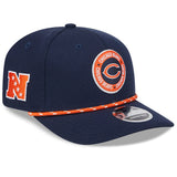Men's Chicago Bears New Era 2024 Sideline Navy Secondary 9SEVENTY Adjustable Hat