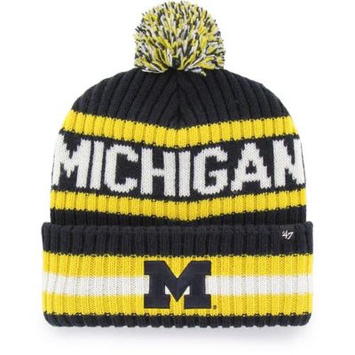 Michigan Wolverines '47 Brand Winter Hat with Pom