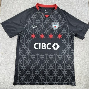 Chicago Red Stars Black Blank Youth Jersey