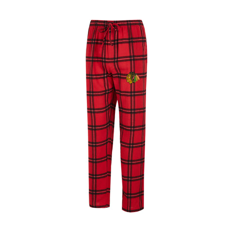 Men's Chicago Blackhawks Concept Sports Plaid Pajama Pants