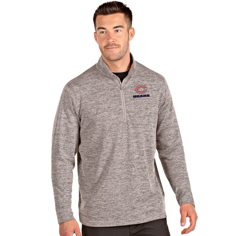 Chicago Bears Antigua Adult Sandstone Bonsai Quarter Zip