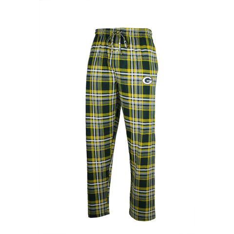 Green Bay Packers NFL Team Apparel Adult Plaid Sleepwear Pajama Pants - Dino's Sports Fan Shop