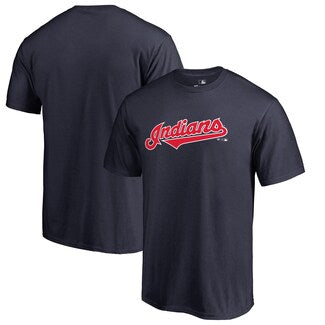 Cleveland Indians Adult 47 Brand Fall Navy Wordmark Club Shirt