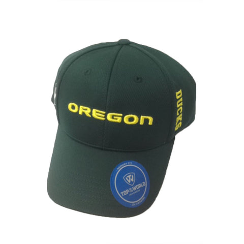 Oregon Ducks Top of the World Green Adjustable Memory Fit Hat - Dino's Sports Fan Shop