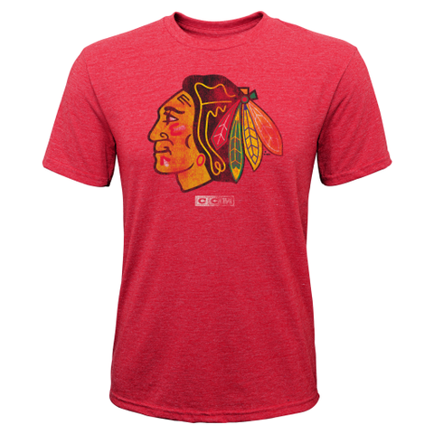 Chicago Blackhawks CCM Youth Red Shirt - Dino's Sports Fan Shop