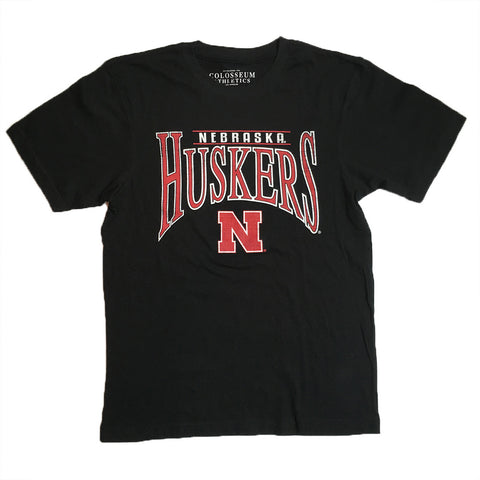 Nebraska Cornhuskers Colosseum Athletics Black Adult Shirt - Dino's Sports Fan Shop