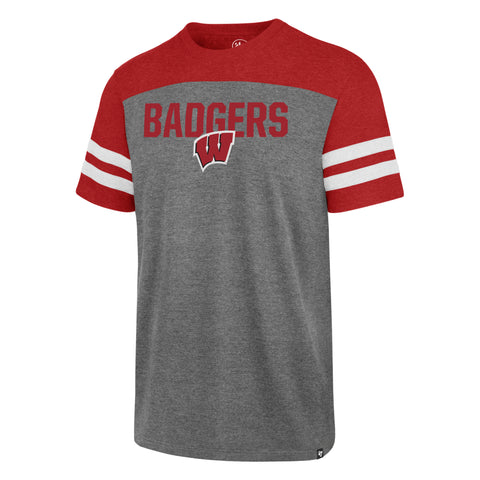 Wisconsin Badgers Adult Slate Grey 47 Brand T-Shirt