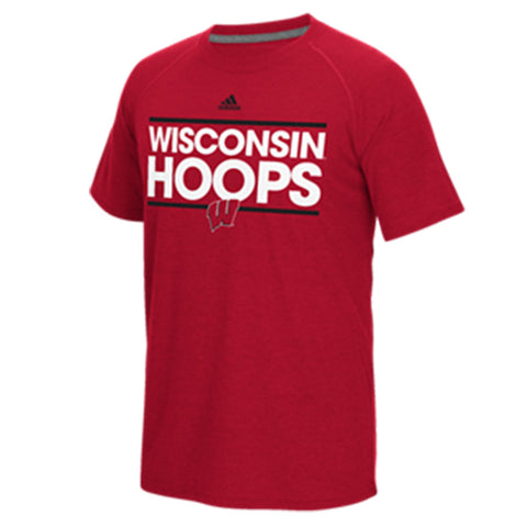 Wisconsin Badgers Adidas Hoops Dassler Ultimate Tee - Dino's Sports Fan Shop