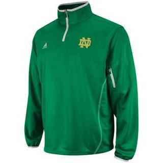 Notre Dame Fighting Irish Adidas  Football Sideline 1/4 Zip Pullover - Dino's Sports Fan Shop