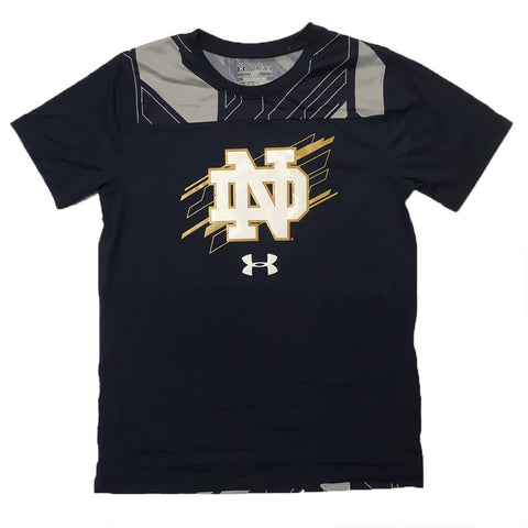 Notre Dame Fighting Irish Under Armour Youth Navy Doomsday SS Tech Tee - Dino's Sports Fan Shop