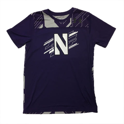 Northwestern Wildcats Under Armour Youth Doomsday S/S Tech Tee - Dino's Sports Fan Shop
