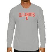 Illinois Fighting Illini Adult Gray The Victory L/S Shirt