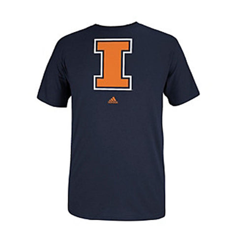 Illinois Fighting Illini Adidas Logo Go-To Tee - Dino's Sports Fan Shop