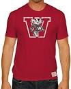 Wisconsin Badgers Adult Retro Brand Deep Red Shirt