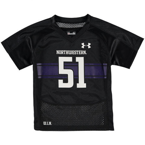 Northwestern Wildcats #51 Under Armour Youth Purple Replica Football Jersey - Dino's Sports Fan Shop - 1