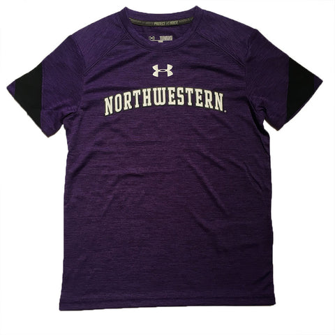 Northwestern Wildcats Under Armour Youth S/S Sideline Training Tee - Dino's Sports Fan Shop