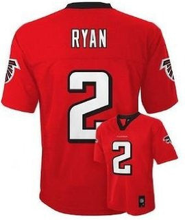 Matt Ryan #2 Atlanta Falcons NFL Youth Jersey Red - Dino's Sports Fan Shop