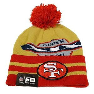 San Francisco 49ers New Era Super Bowl XIX Knit Hat - Dino's Sports Fan Shop