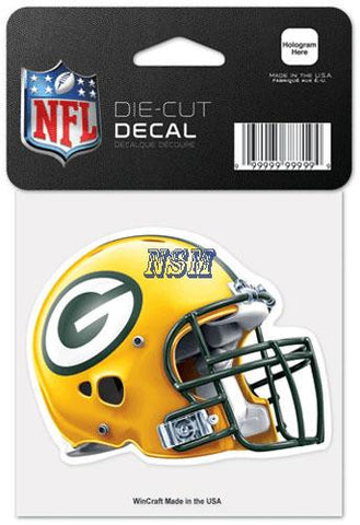 Green Bay Packers Wincraft Helmet 4x4 Decal - Dino's Sports Fan Shop