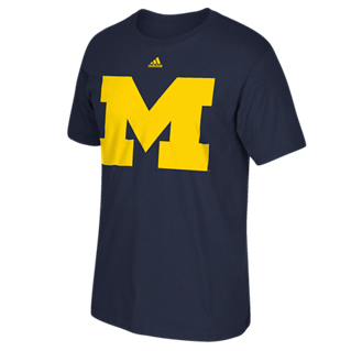 Michigan Wolverines Adidas Logo Ultimate Shirt - Dino's Sports Fan Shop