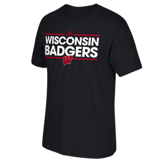 Wisconsin Badgers Adidas Dassler Go-To Shirt - Dino's Sports Fan Shop