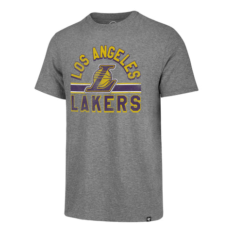 Los Angeles Lakers Adult Vintage Grey 47 Brand T-Shirt