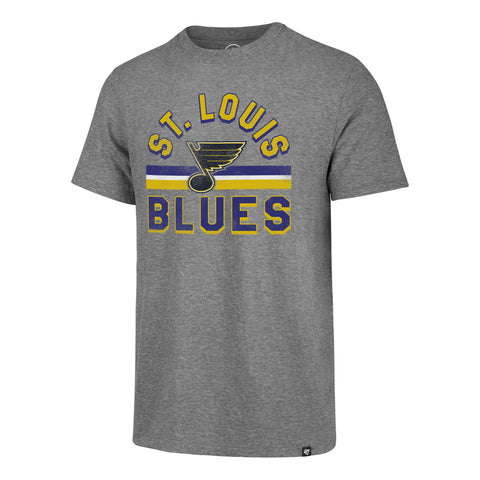 St. Louis Blues Adult Grey Vintage 47 Brand T-Shirt