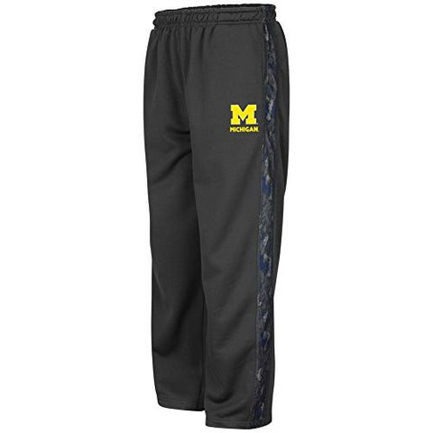 Michigan Wolverines Active Wear Youth Gray Poly Fleece Pants - Dino's Sports Fan Shop