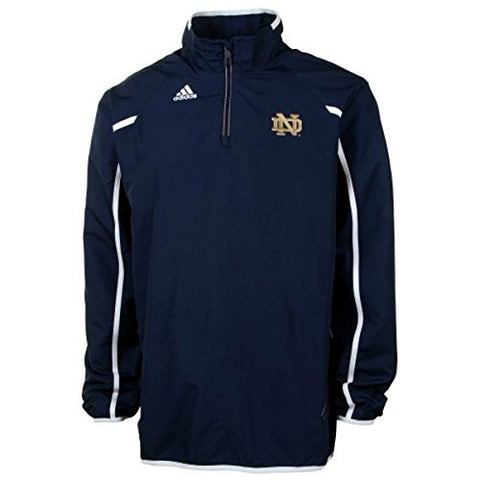 Notre Dame Fighting Irish Adidas ClimaLite 1/4 Zip Sideline Performance Coaches Pullover - Dino's Sports Fan Shop