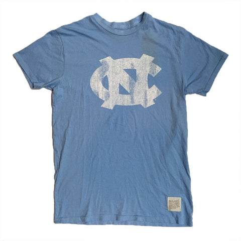 North Carolina Tar Heels Retro Brand NCAA Blue Distressed Logo Youth Shirt