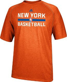 New York Knicks Adidas Orange Practice ClimaLite Youth Shirt - Dino's Sports Fan Shop