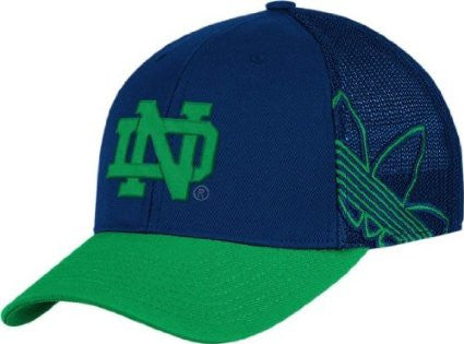Notre Dame Fighting Irish Adidas Branded Logo Structured Flex Hat - Dino's Sports Fan Shop