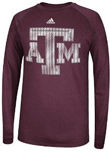 Texas A&M Aggies Adidas Razor Logo Climalite Long Sleeve Shirt - Dino's Sports Fan Shop
