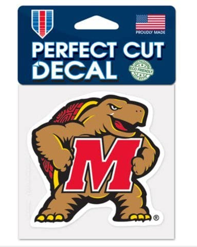 Maryland Terrapins Wincraft Perfect Cut Decal 4x4