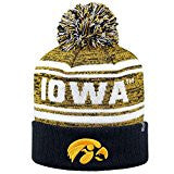 Iowa Hawkeyes Top Of The World NCAA Black/Yellow Driven Adult Knit Hat