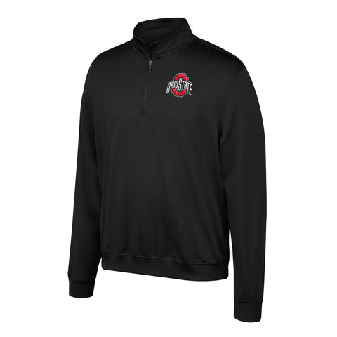 Ohio State Buckeyes Adult Top Of The World Black Quarter Zip