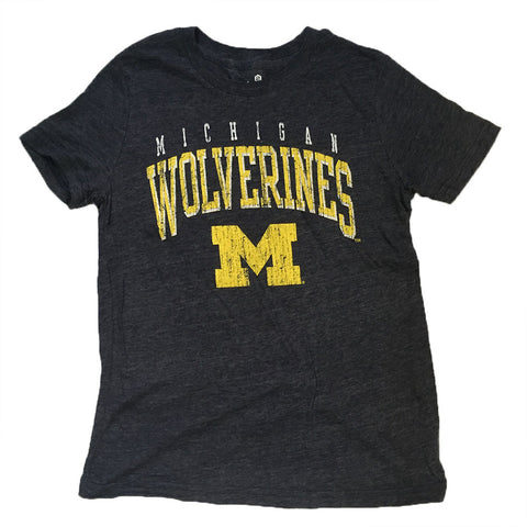 Michigan Wolverines Gen2 Youth Tri Blend Navy "Wheelhouse" Shirt - Dino's Sports Fan Shop