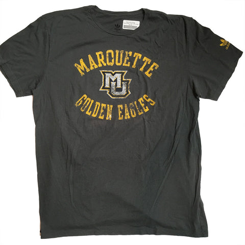 Marquette Golden Eagles Adidas Charcoal Arch Logo Shirt - Dino's Sports Fan Shop