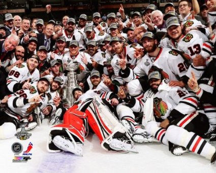 Chicago Blackhawks 16 X 20 Picture 2013 Stanley Cup Champions - Dino's Sports Fan Shop