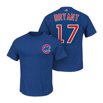 Kris Bryant #17 Chicago Cubs Majestic Youth Shirt - Dino's Sports Fan Shop