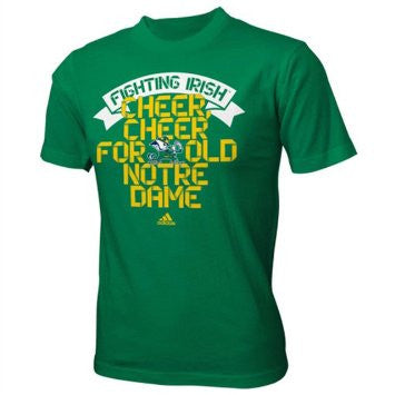 Notre Dame Fighting Irish Adidas Youth School Ribbon Shirt - Dino's Sports Fan Shop