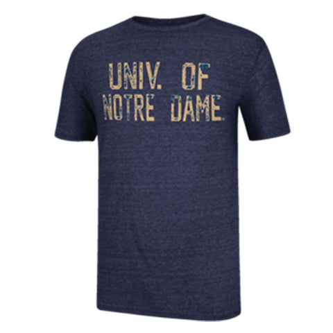 Notre Dame Fighting Irish Adidas Tri Blend Team Font Shirt - Dino's Sports Fan Shop
