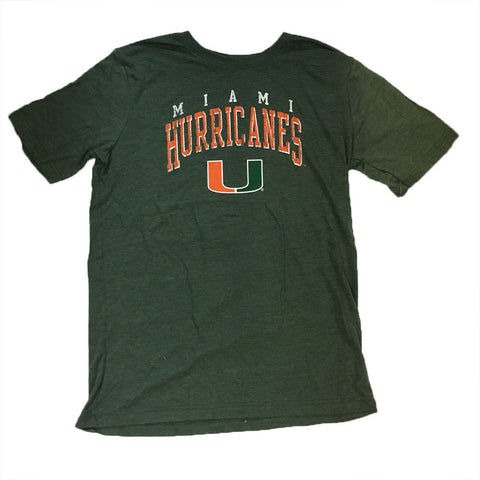 Miami Hurricanes Gen2 Youth Tri Blend Green "Wheelhouse" Shirt - Dino's Sports Fan Shop