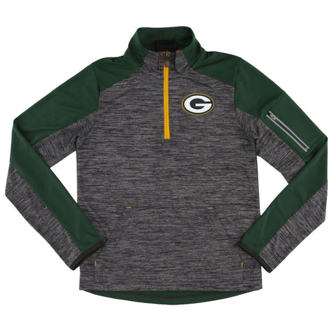 Green Bay Packers NFL Green/Grey Dri Tek Kids Jacket