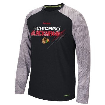 Chicago Blackhawks Reebok Center Ice TNT Long Sleeve Performance Shirt - Dino's Sports Fan Shop