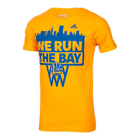 Golden State Warriors Adidas We Run The Bay Adult Shirt - Dino's Sports Fan Shop