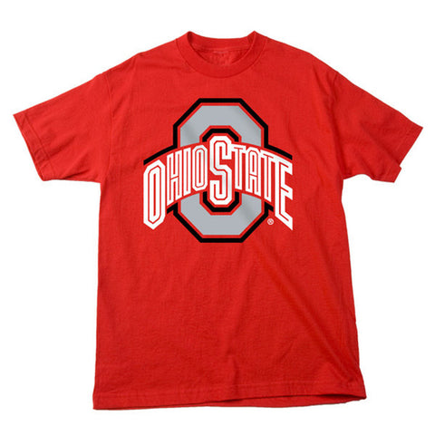 Ohio State Buckeyes Delta Pro Weight Red Logo Shirt - Dino's Sports Fan Shop