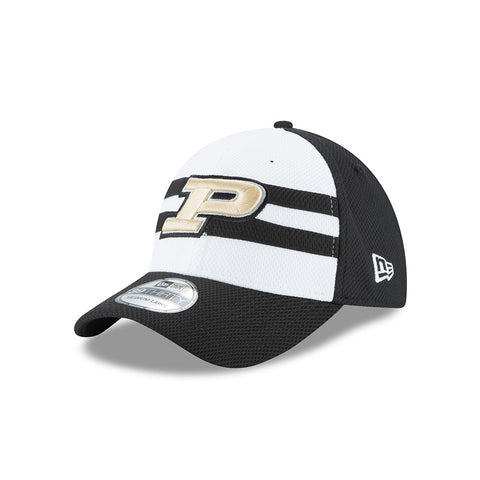 Purdue Boilermakers New Era Adult 39Thirty NE15 White/Black Hat - Dino's Sports Fan Shop - 1